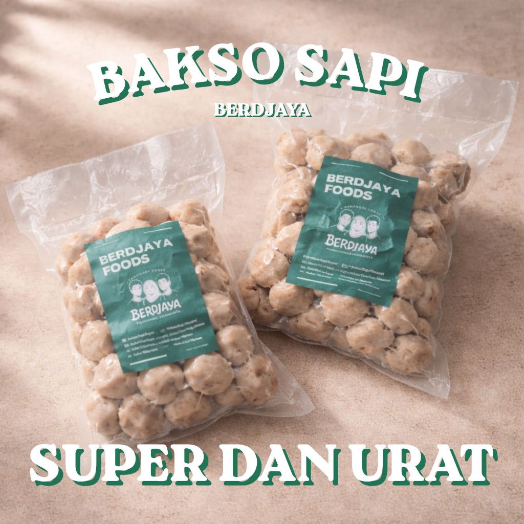 BERDJAYA | bakso sapi super 1kg | bakso sapi super urat | bakso sapi | bakso sapi grosir | supplier 