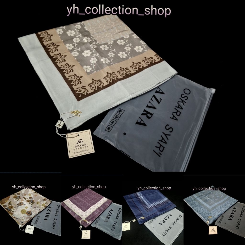 yh Hijab Syar'i Segiempat motif Lasercut,uk 130x130 Voal Premiium pouch