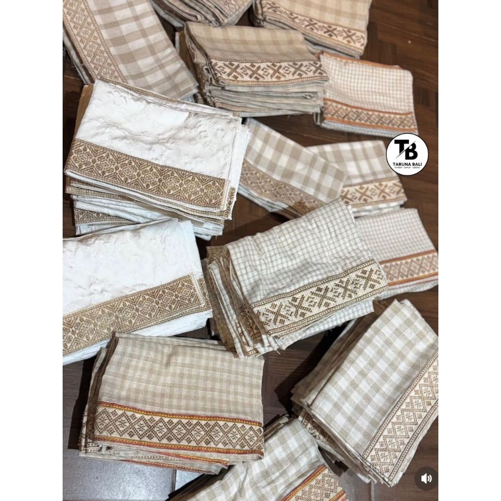 SAPUT LINEN TEPI SONGKET | SAPUT LINEN BALI