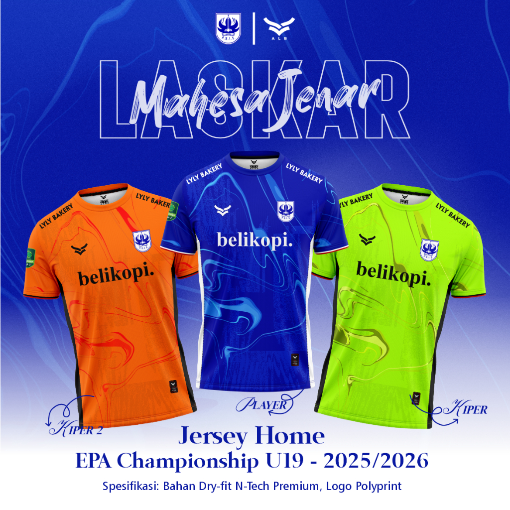 Jersey PSIS Home U19 2025/2026 Resmi EPA Championship - ALB Apparel Original Premium