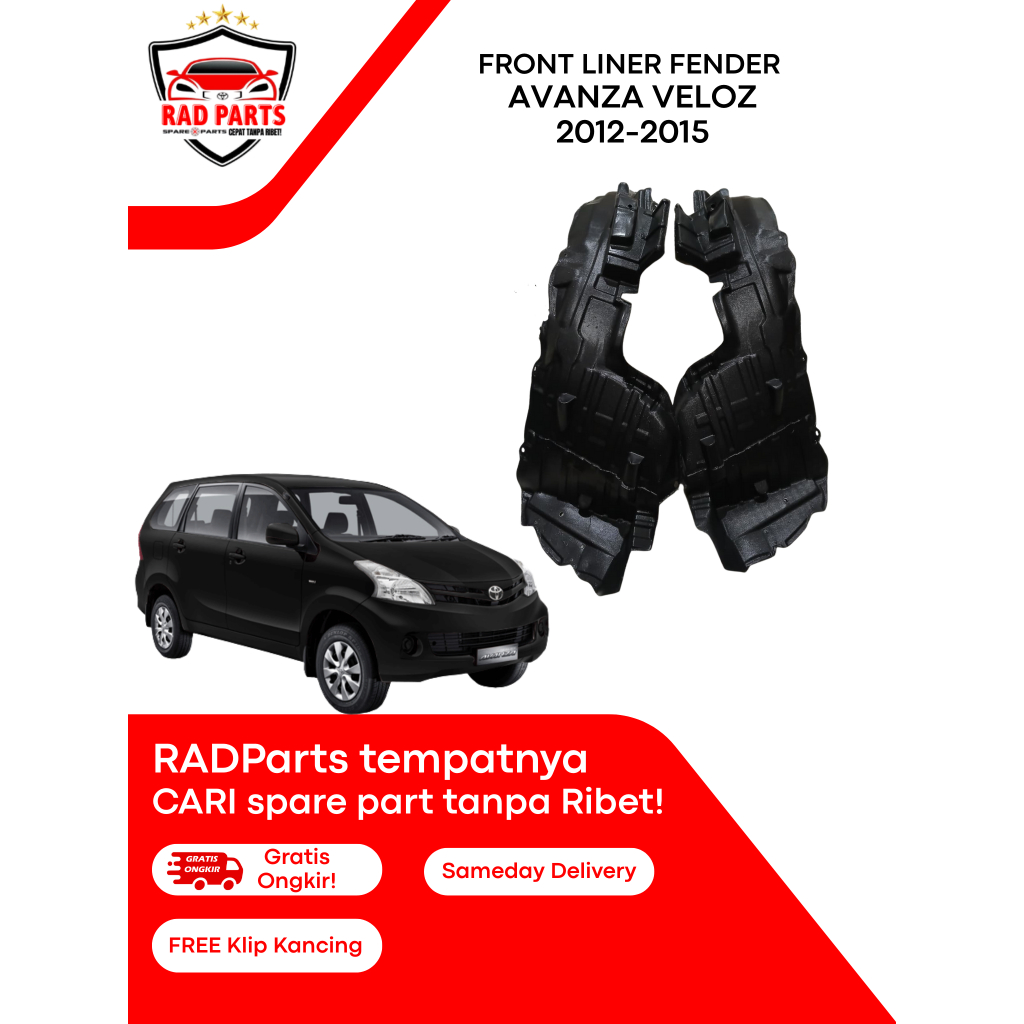 FRONT LINER FENDER-TOYOTA AVANZA VELOZ 2012 2013 2014 2015