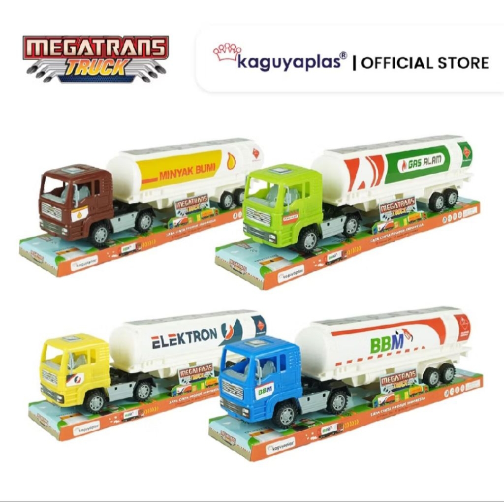 Mainan Anak Mobil Truck Tangki KGP 128-1 Mesin Friction
