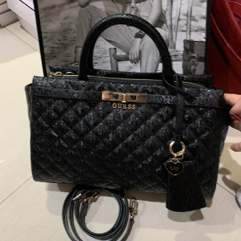 READY TAS WANITA IDRA SATCHEL ORIGINAL GUESS SALE 70% HANDBAG