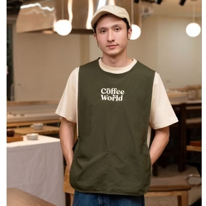 AYYO COSTUM - ROMPI COFFEE COSTUM - SERAGAM CAFE - BAJU COFFEE - ROMPI BARISTA - APRON BARISTA COFFE