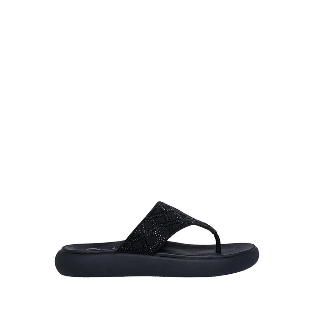 Sandal Skechers Asana Luxe Wanita - Hitam original
