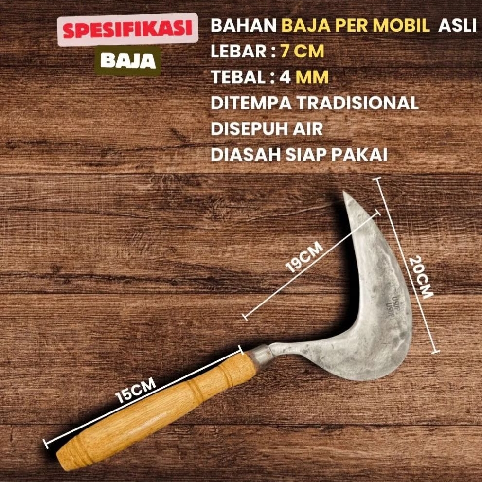 Arit KEBUN ARIT RUMPUT Baja Per Mobil Asli Tajam Siap Pakai Berkebun Bertani Ladang Taman Kebersihan
