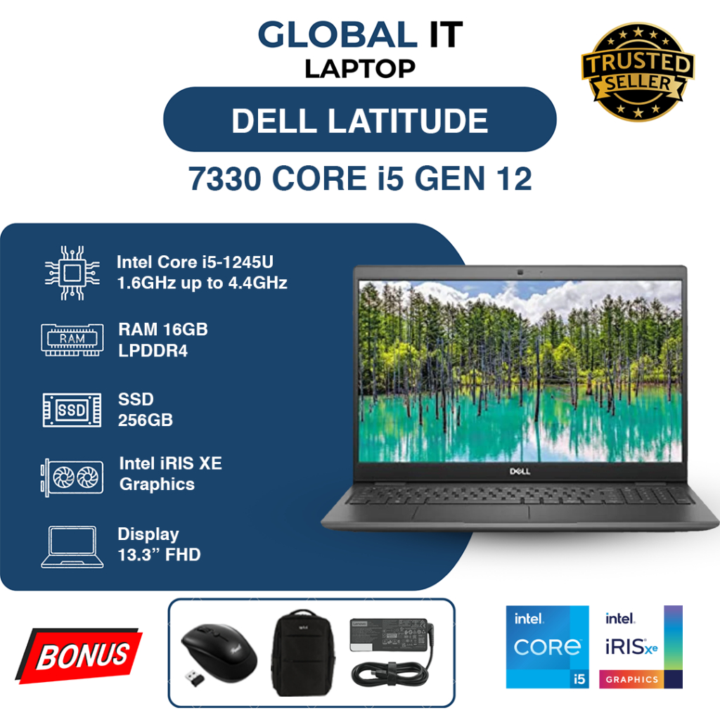 DELL LATITUDE 7330 CORE i5 GEN 12 16/256GB