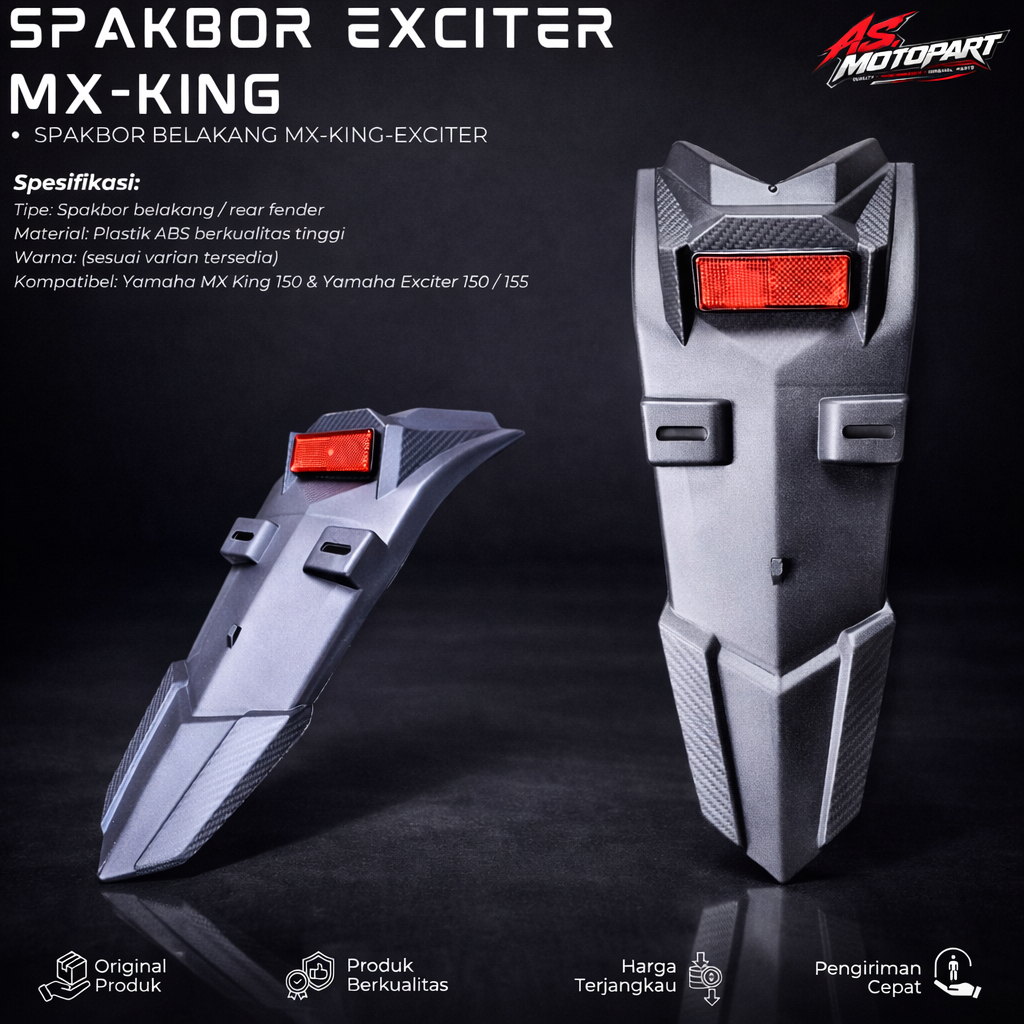 EXCITER SPAKBOR BELAKANG MX-KING BAHAN TERBAL BERKUALITAS SPAK BOR MOTOR MX KING