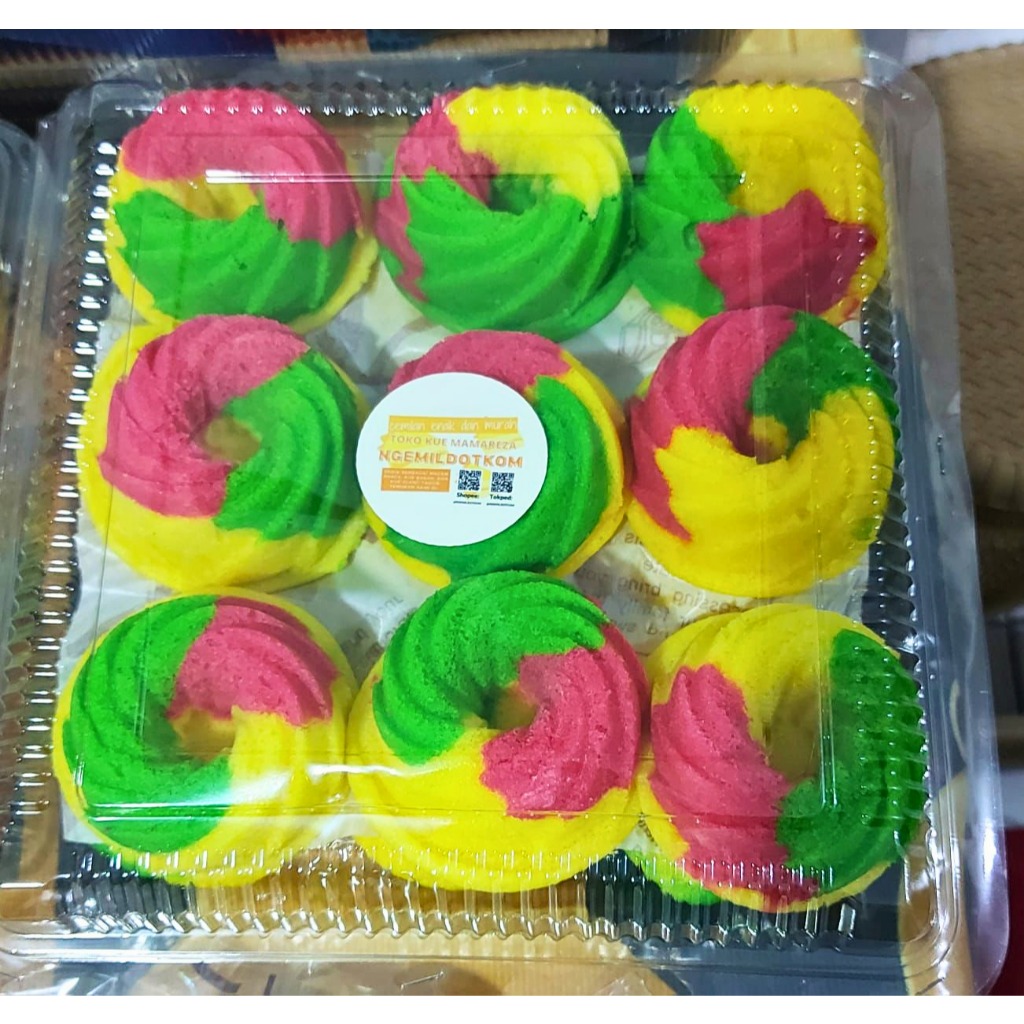 [SEHARI JADI] BOLU KUKUS PELANGI / BOLU PELANGI CUP / RAINBOW CAKE HOMEMADE