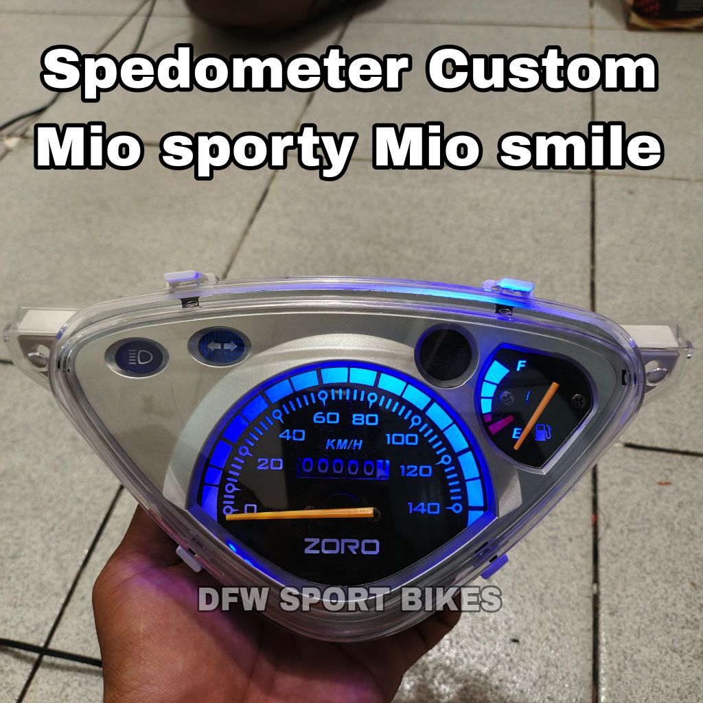 Spedometer Costum Mio Sporty Mio Smile Odometer Kilometer Jarak Tempuh Custom Thailand LED Motor Mio