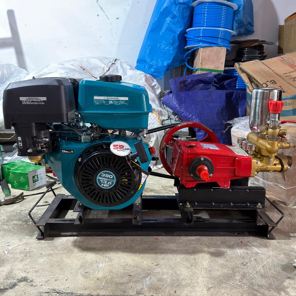 MESIN POMPA AIR POWER SPRAYER / STIM STEAM JET CLEANER BENSIN GX390 13HP  + POMPA SANCHIN SCN45