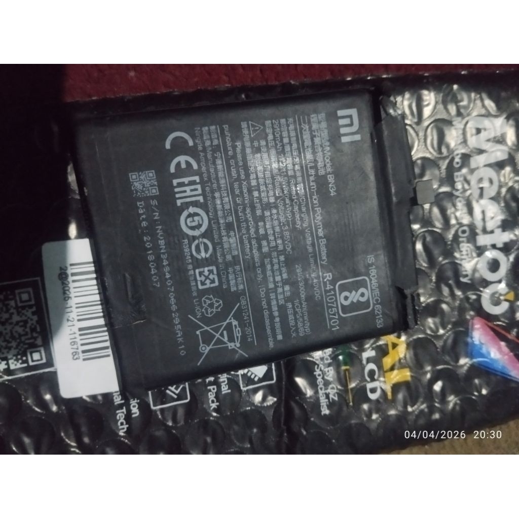 baterai redmi 5a