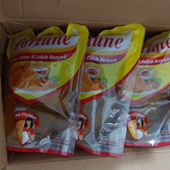1 Dus Minyak goreng FORTUNE 2 liter