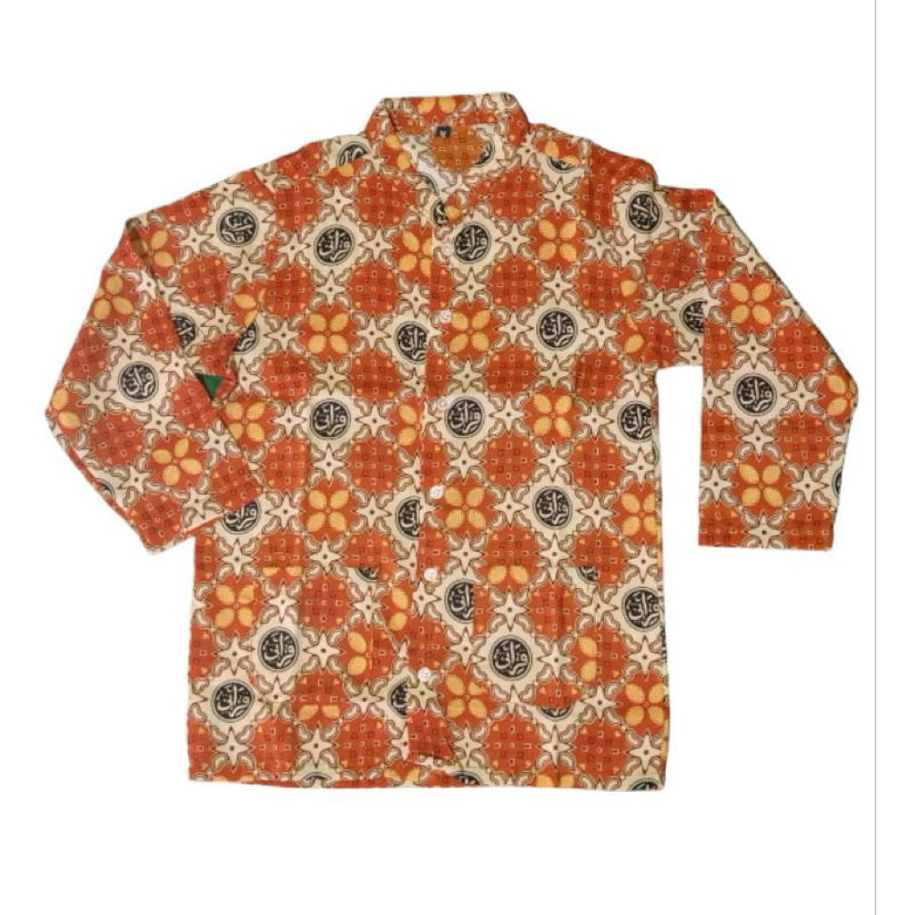 Batik sd Qiroati orange terbaru seragam sd Qiroati batik sd Qiroati orange sd Qiroati