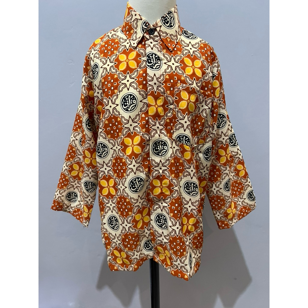 Seragam batik sd Qiroati terbaru batik sd Qiroati seragam sd Qiroati orange batik sd Qiroati cowo/ce