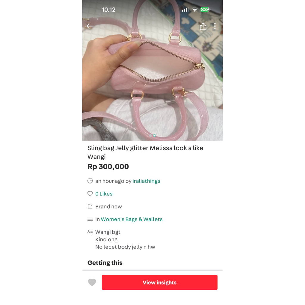 sling bag jelly melissa wangi bgt