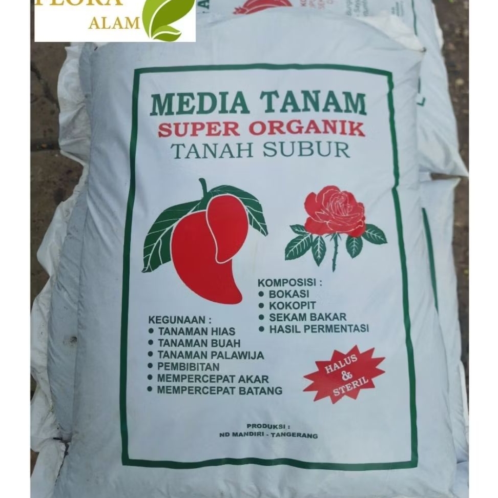 Media tanam siap pakai untuk tanaman buah bunga dan sayuran / media tanam organik tanah subur siap p