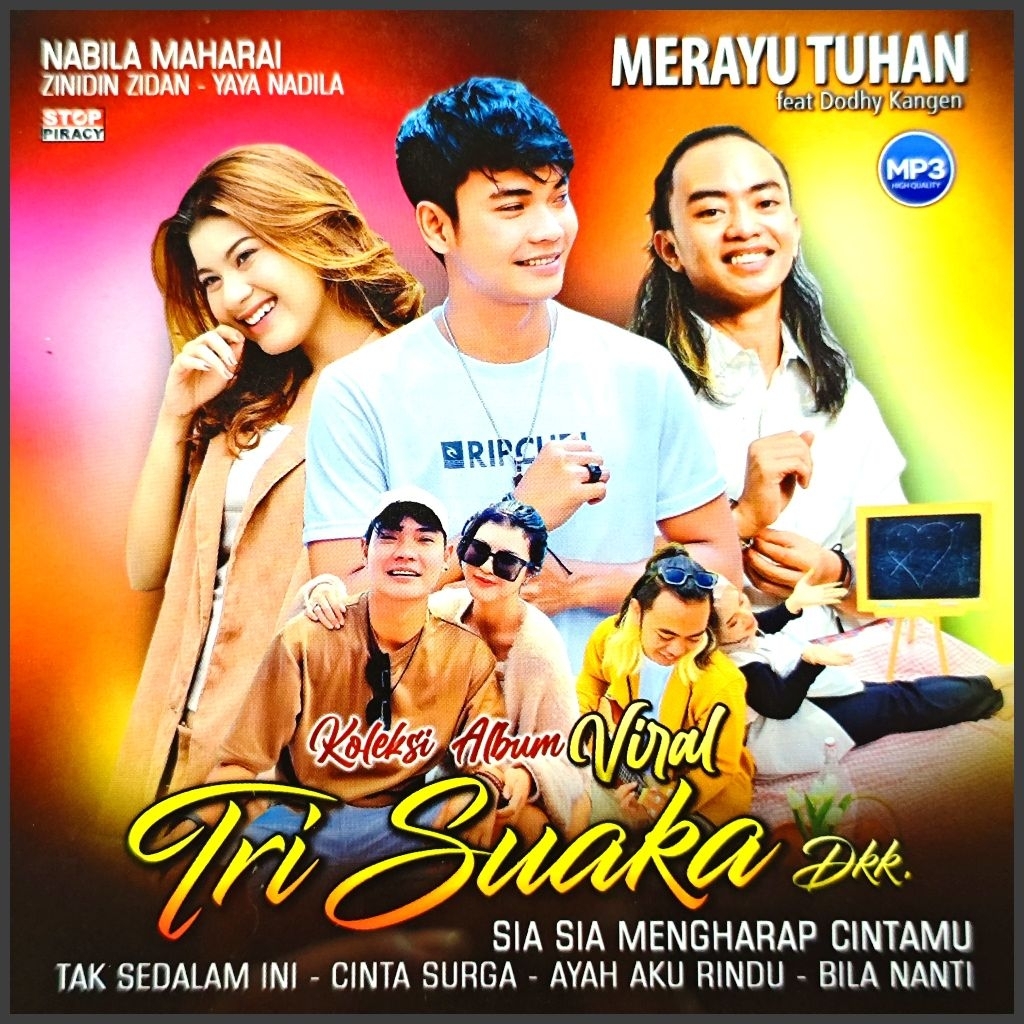 Kaset MP3 Audio 112 Lagu Pop Akustik Cover Indonesia Tri Suaka Album Edisi Pilihan Terpopuler