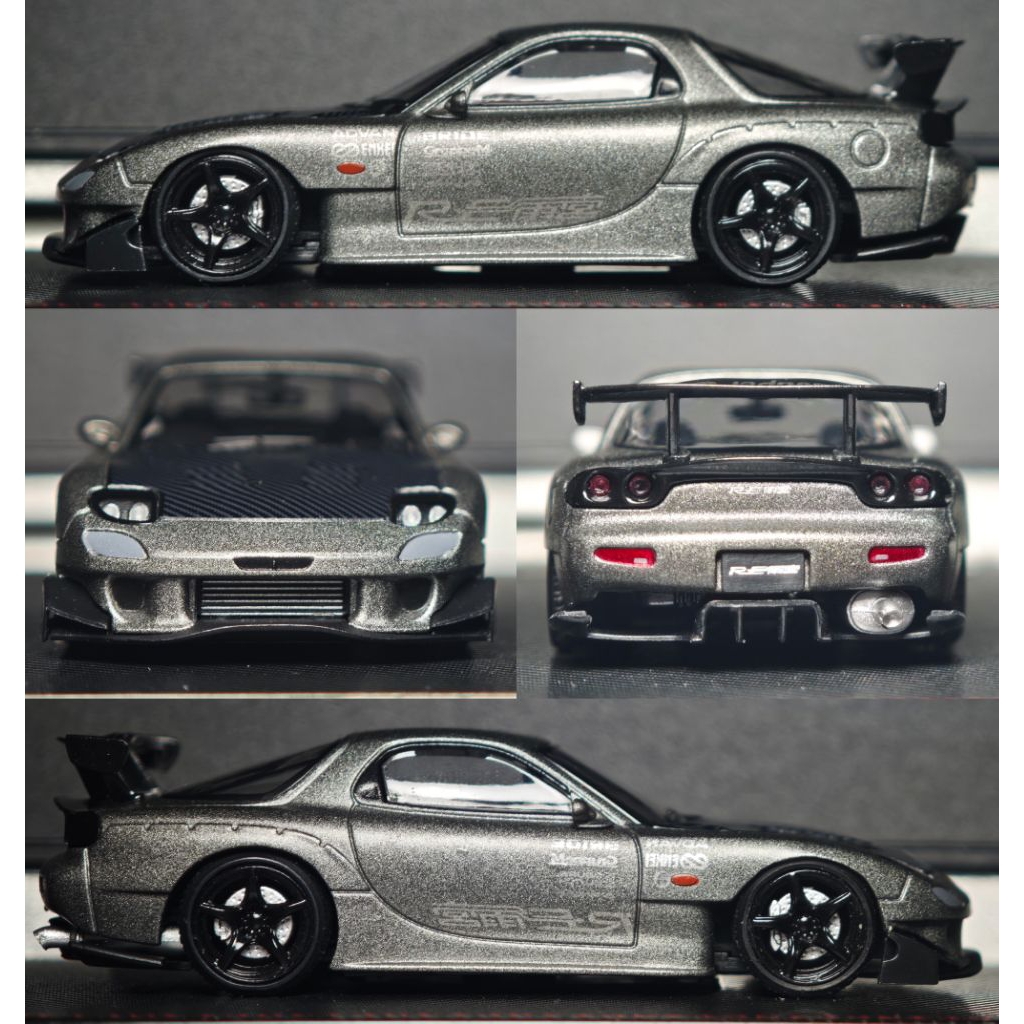 (64) Ignition Model x Tarmac Mazda RX-7 ReAmemiya Grey