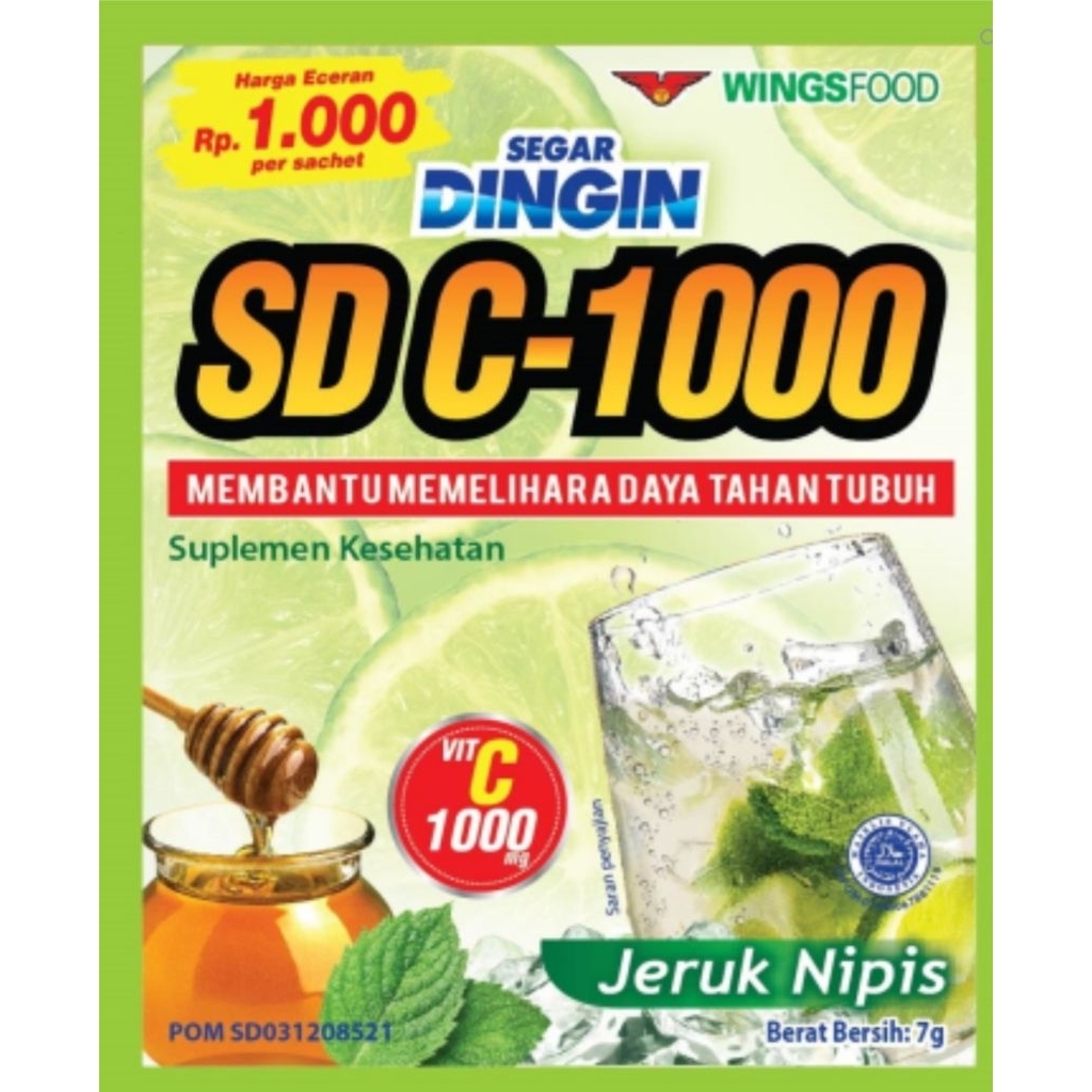 SEGAR DINGIN JERUK NIPIS 7GR X 12 SACHET (1 RENTENG)