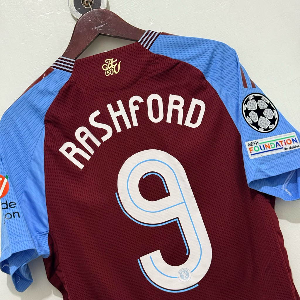 JERSEY ASTON VILLA HOME 2024/2025 SHORTSLEEVE UCL VERSION - RASHFORD