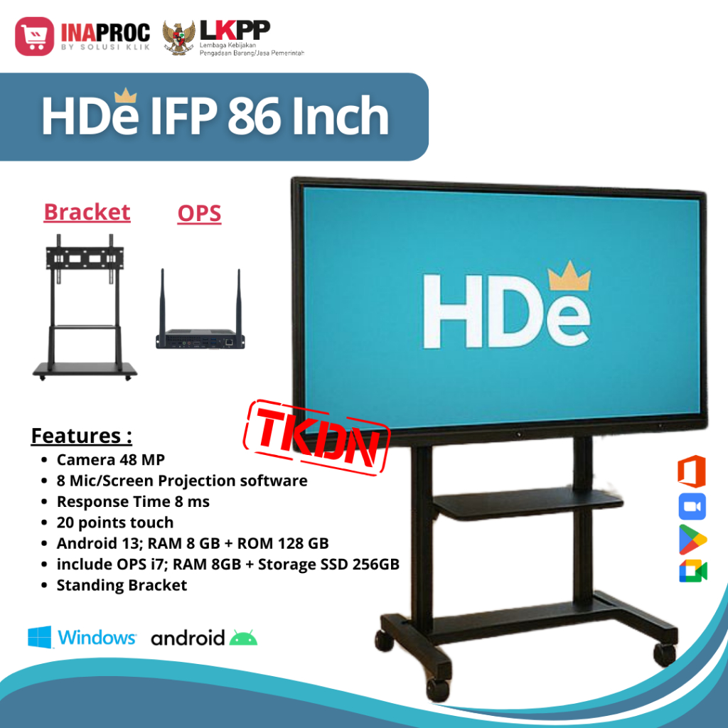 Grosir Interactive Hde Flat Panel Display 86 inch  Interactive Flat Panel Display 86 inch tkdn