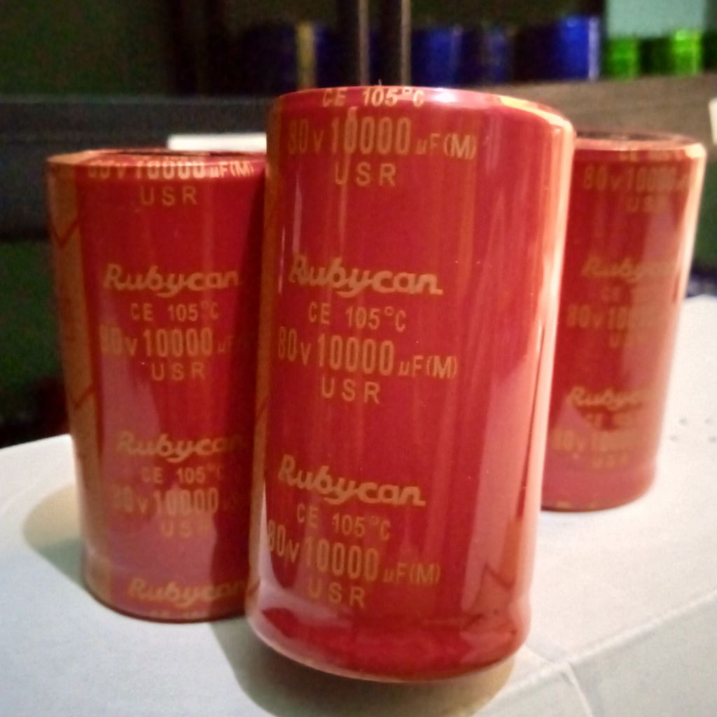 Elco Rubycon 10000 uf 80v USR original Japan