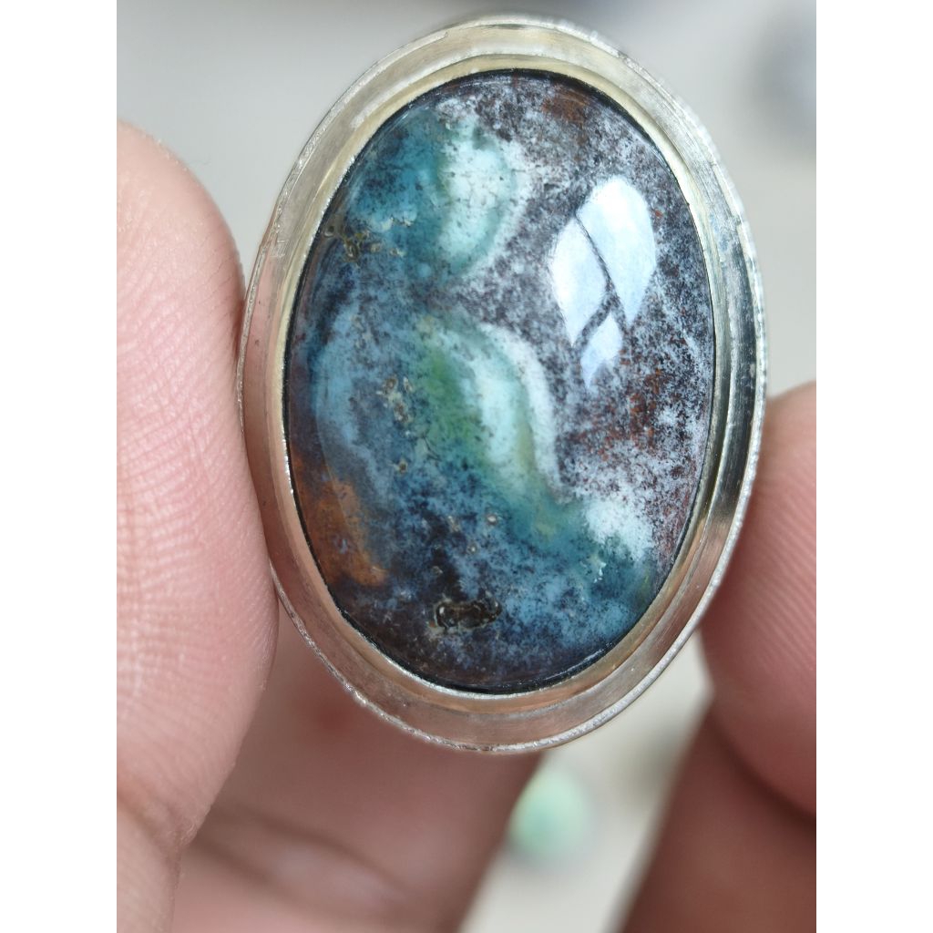batu cincin bacan kembang pancawarna motif