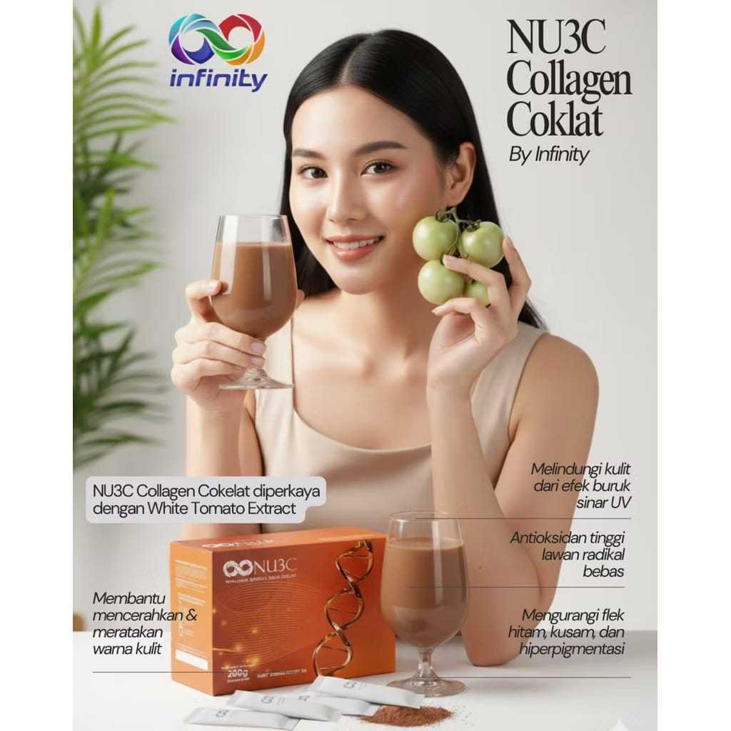 Minuman Collagen NU3C rasa coklat