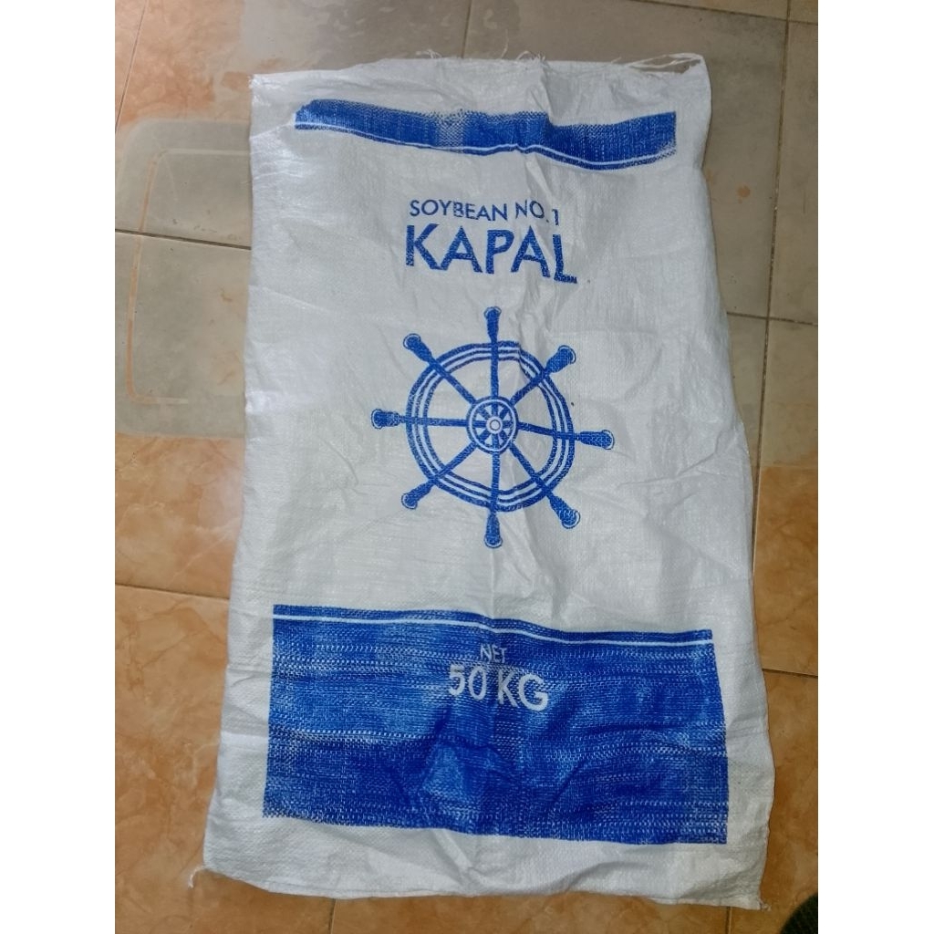 Karung Bekas kedelai 50kg 10 Lembar - Tidak Bolong,
