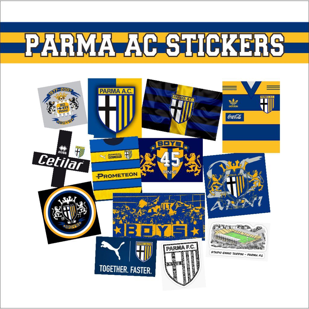 Stiker AC Parma Vinyl Waterproof Parmalat