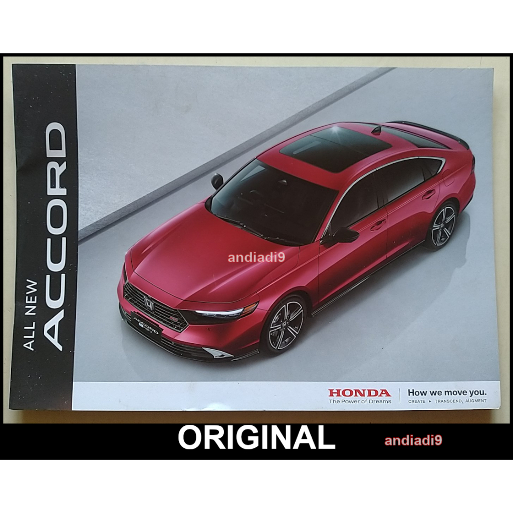 BROSUR  MOBIL HONDA ALL NEW ACCORD ORIGINAL ASLI