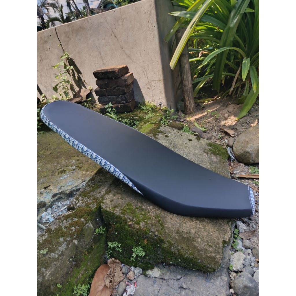 jok beat karbu model slim tipis kombinasi kulit dior