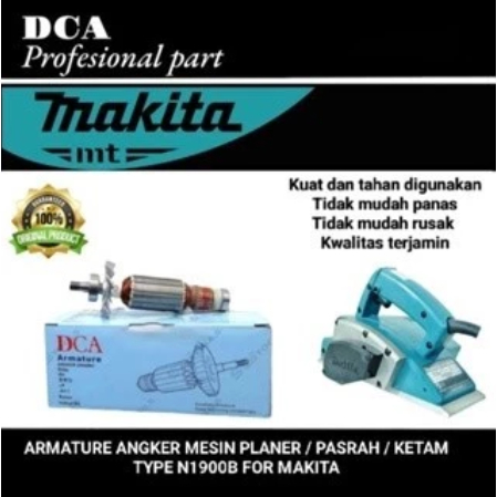 DCA ARMATURE / ANGKER N1900B PLANER / KETAM / SUGU MAKITA ORIGINAL PART