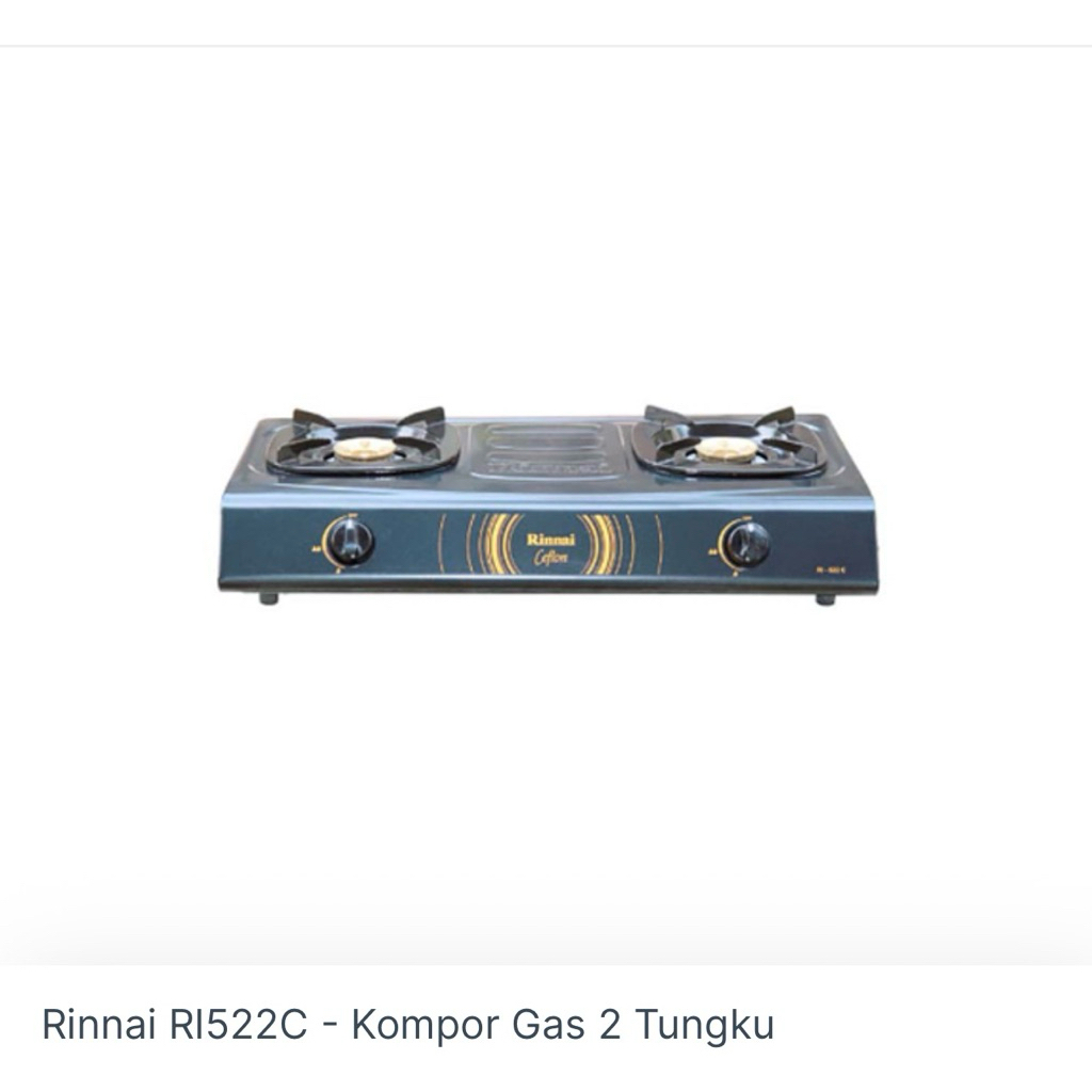 Kompor Rinnai 2 Tungku RI522E