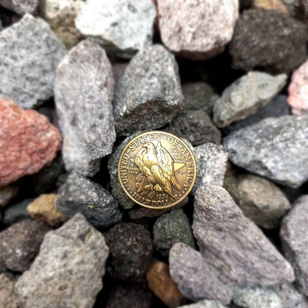 Eagle Half Dollar United States of America Coin Button Screwback Concho | Leather Craft Accessories