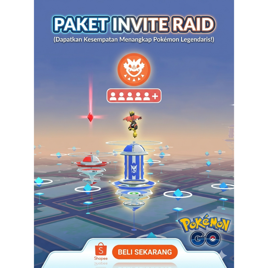 Pokemon Go Paket Invite Raid/Gigantamax