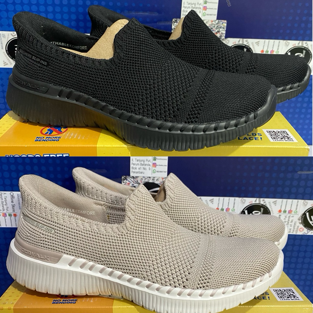 Sepatu Skechers Go Walk Smart 3 Slip Ins Original Women 124743BBK