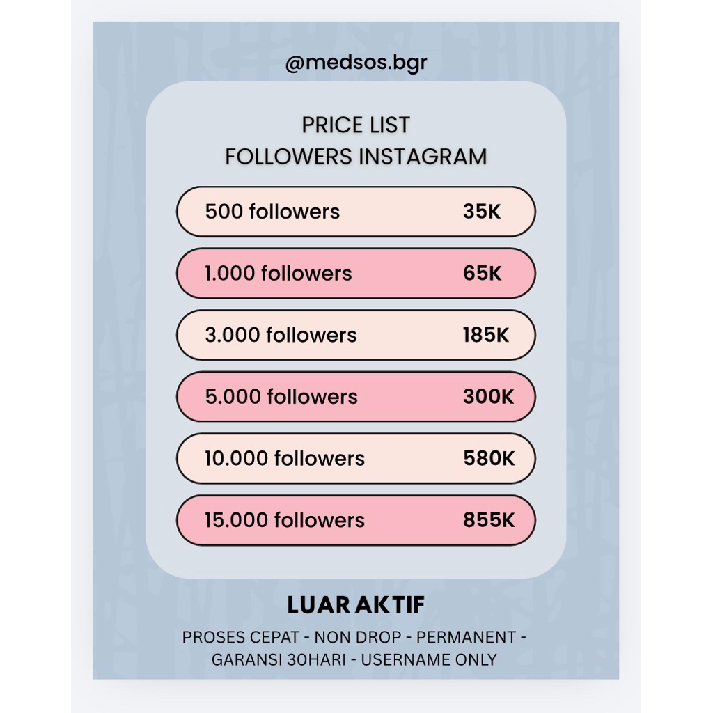 FOLLOWERS INSTAGRAM LUAR NEGRI AKTIF ASLI REAL FOLLOWERS AKTIF WORLDWIDE FOLLOW FOLLOWER
