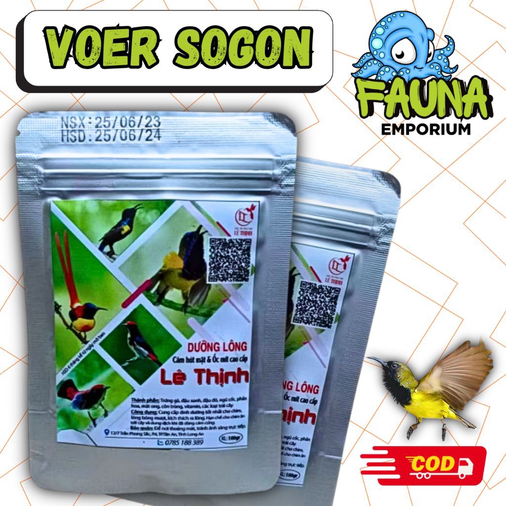 Voer Sogon Import Le Thinh 100g Pakan Burung Sogon Konin dll