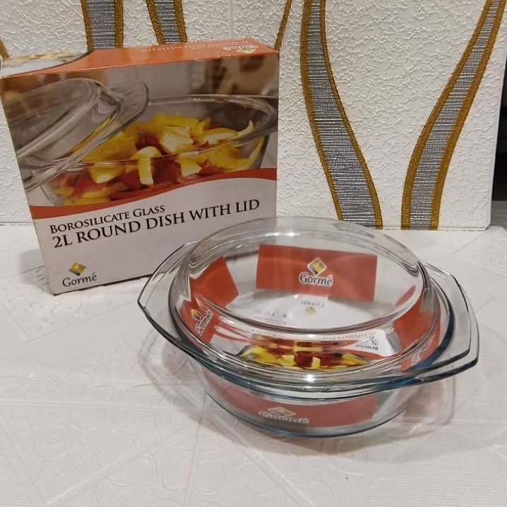 BOROSILICATE GORME GLASS 21 ROUND  / 2 L