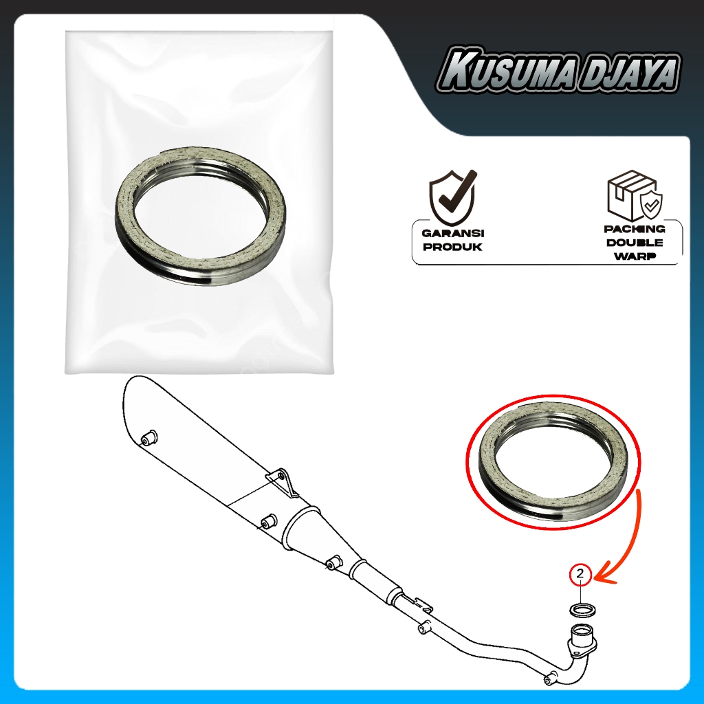 PAKING GASKET KNALPOT KARISMA SUPRA X 125 KARBU FI SATUAN