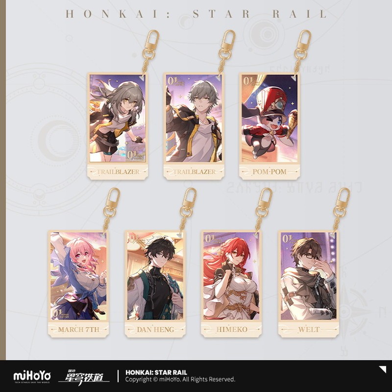 READY STOCK HONKAI STAR RAIL HSR [MIHOYO] Star Rail Anniversary Acrylic pendant
