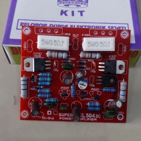 Kit Driver Amplifier SOCL 504 Mono - Transistor Sanken Toshiba, Regulasi DCO, Dimensi Kompak