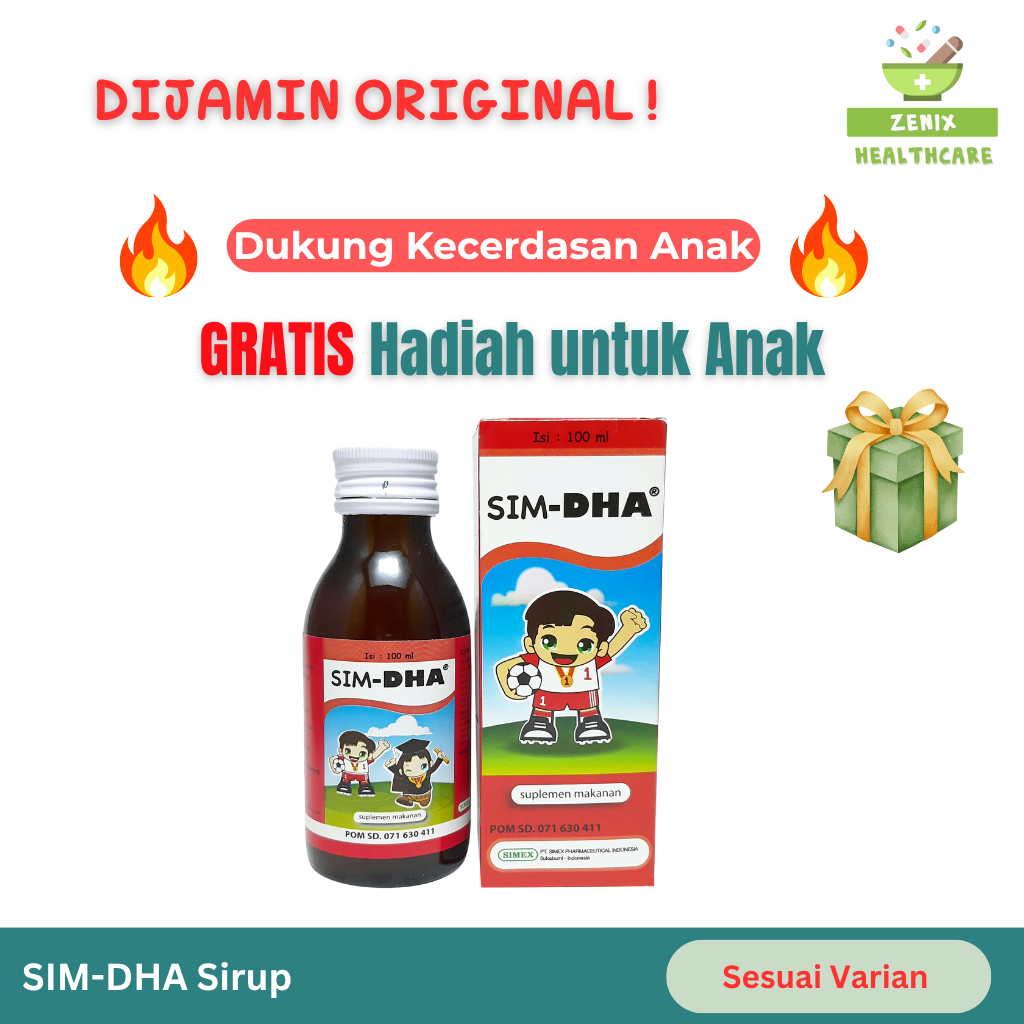 SIM DHA Sirup 100 ml - Vitamin Untuk Kecerdasan Anak