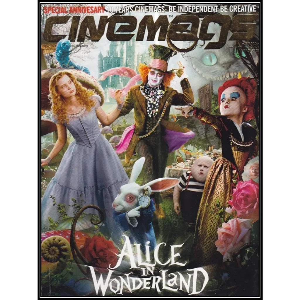 Majalah Preloved - Majalah Cinemags Edisi March 2010 Alice in Wonderland - Lengkap Poster Grenn Zone