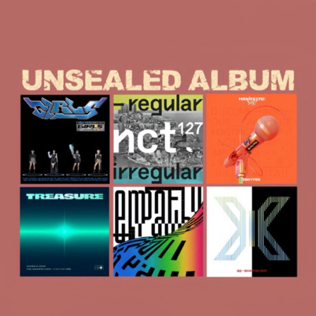 UNSEALED ALBUM | NCT AESPA RIIZE TREASURE NMIXX X1 ENHYPEN SMCU