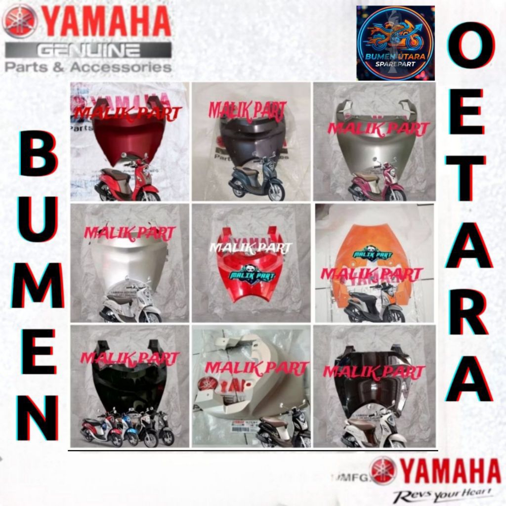 COVER SIDE BJ8-F1731-00-P COVER TAIL SAMBUNGAN BODY BELAKANG FINO 125 GRANDE ORIGINAL PART YAMAHA