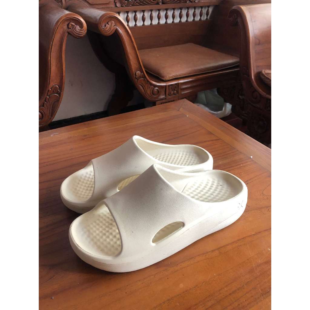 Porto X Sandals - Verner Slides Sendal Slop Recovery Pemulihan Empuk Adaptifoam - Beige