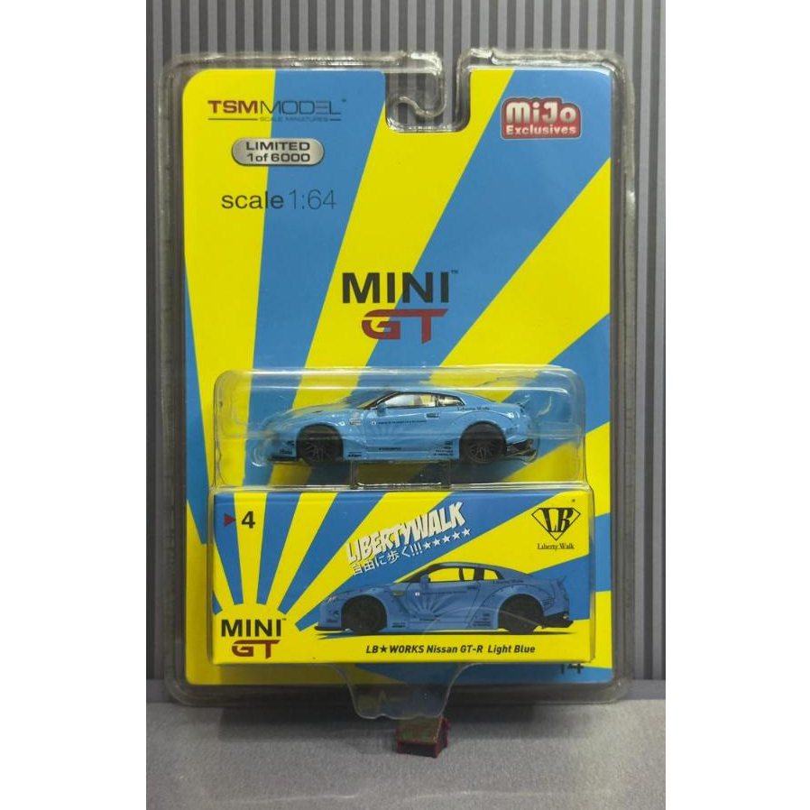 MINI GT LB WORKS NISSAN GT-R R35 BLISTER (4) BLUE